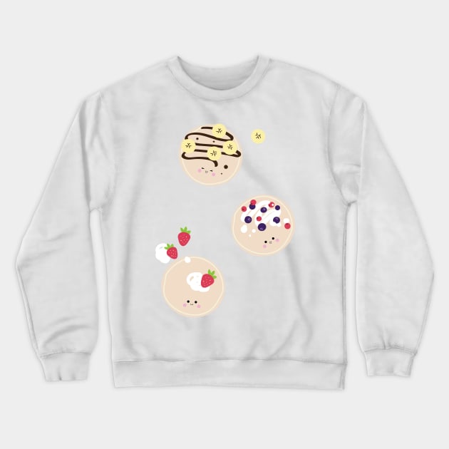 Pancakes for breakfast Crewneck Sweatshirt by lauraargh